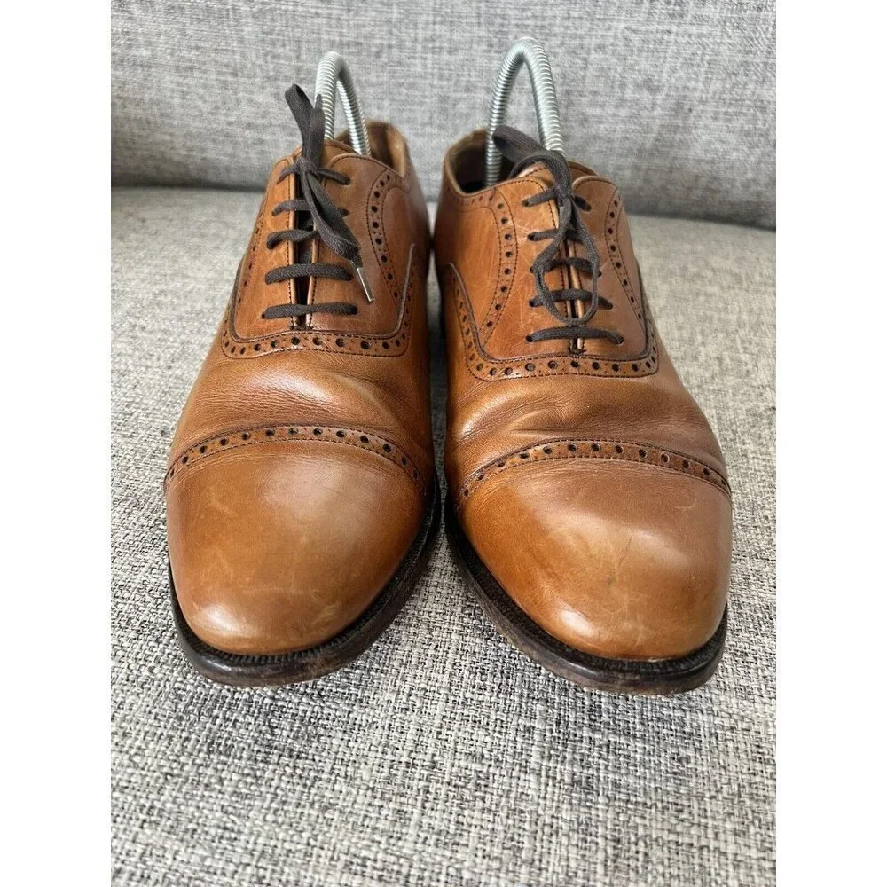 Alfred Sargent Blenheim Brogue Lace Up Shoes Brown UK 9 US 10 England